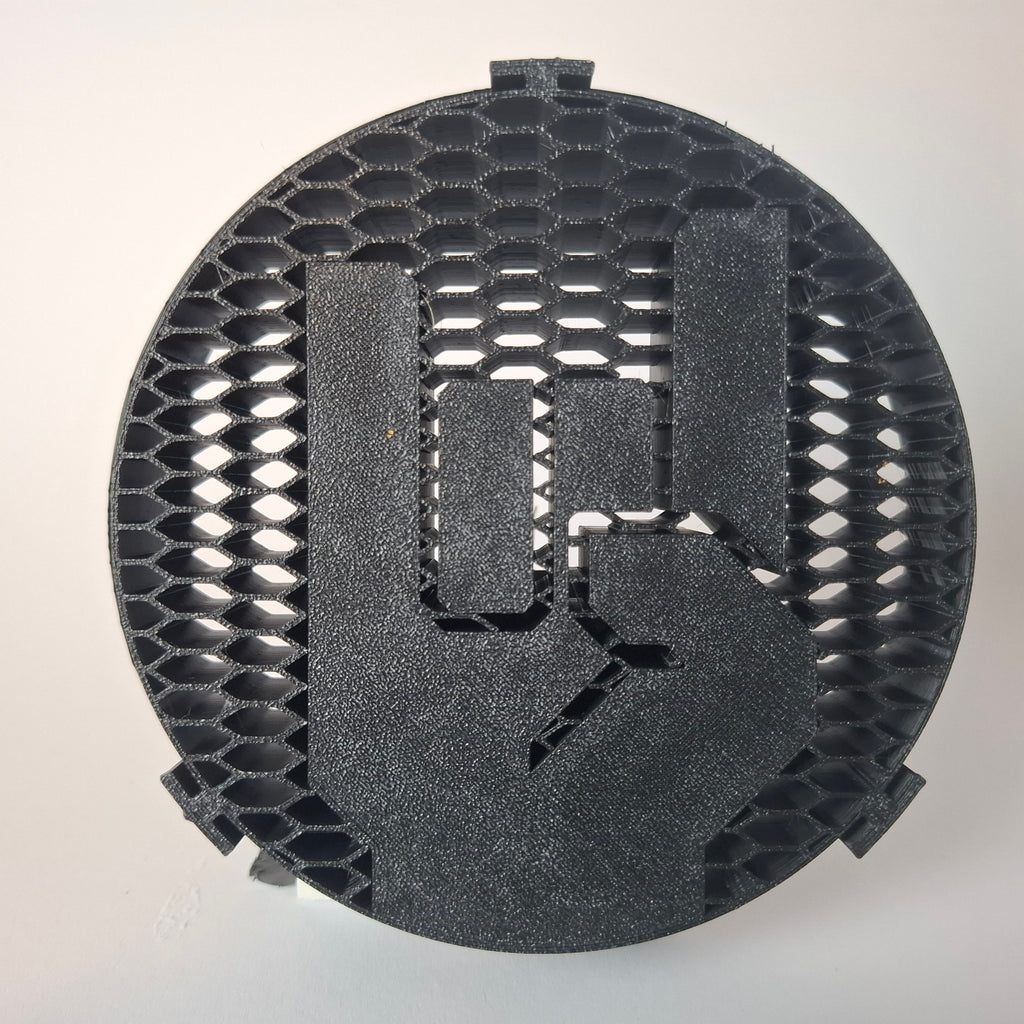 VW Kühlergrill Emblem [Design] 3D Druck Montageansicht