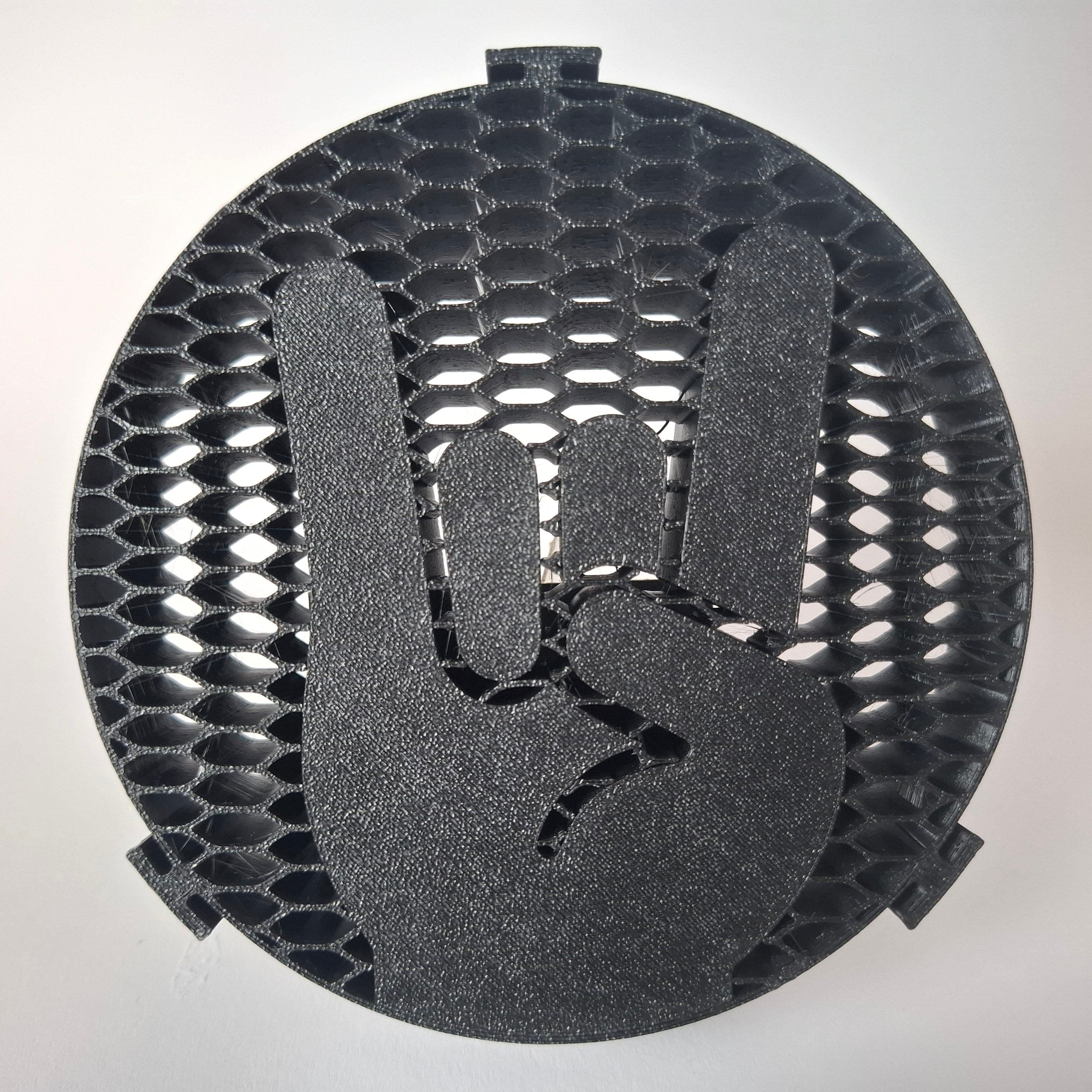 3.	VW Kühlergrill Emblem [Design] 3D Druck Montageansicht