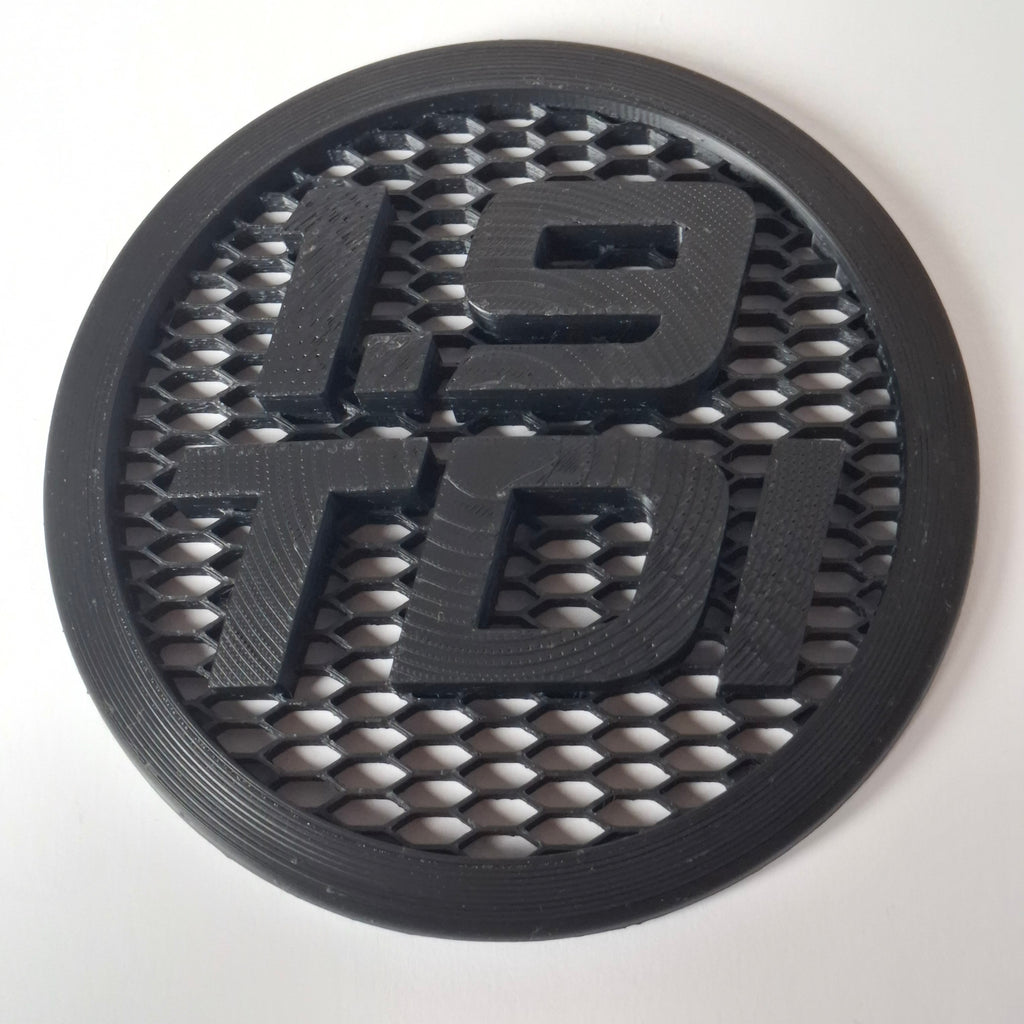 VW Kühlergrill Emblem 1.9 TDI 3D Druck Frontansicht